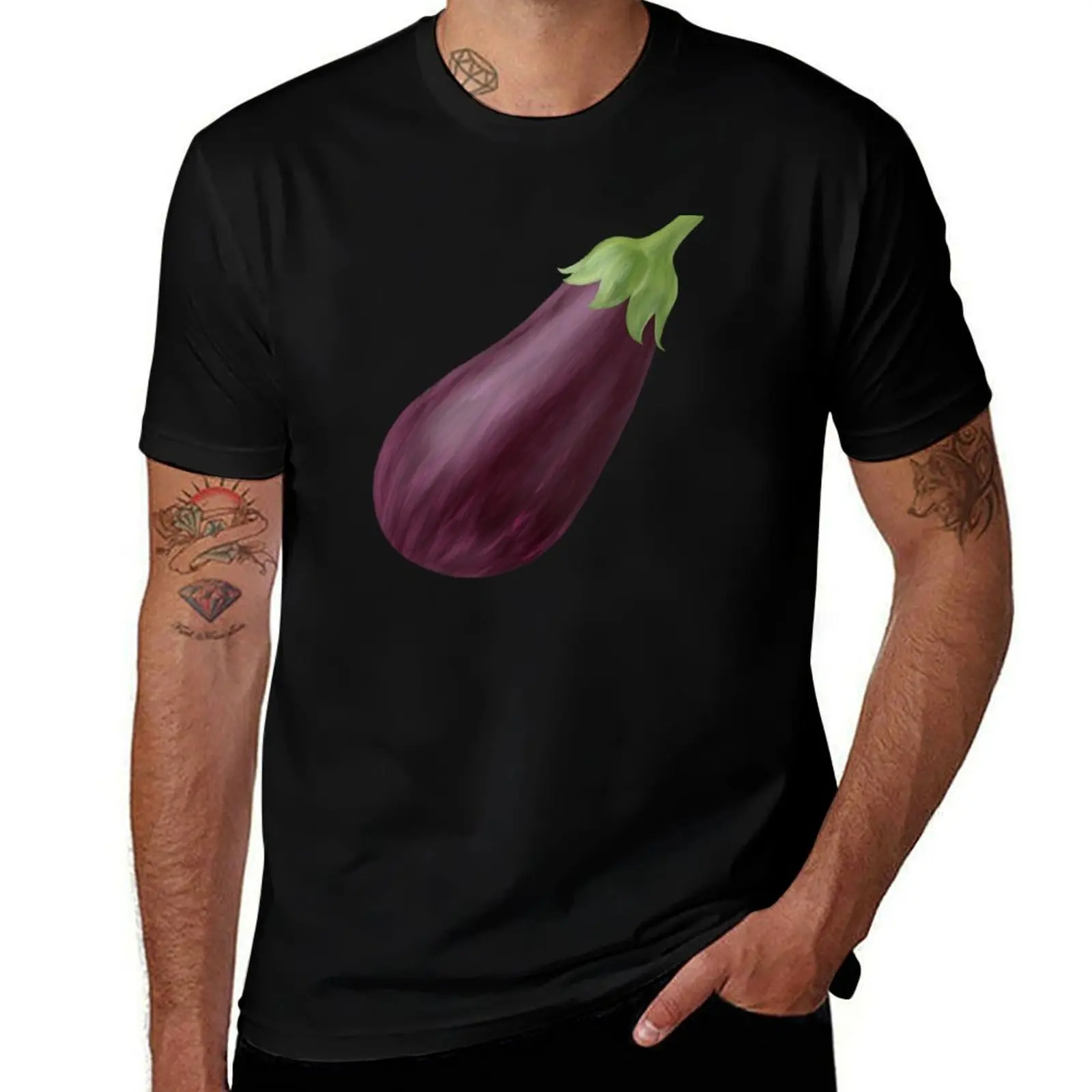 

Pretty Purple Eggplant T-Shirt T-shirts oversize oversized graphic tee tees t shirts for men