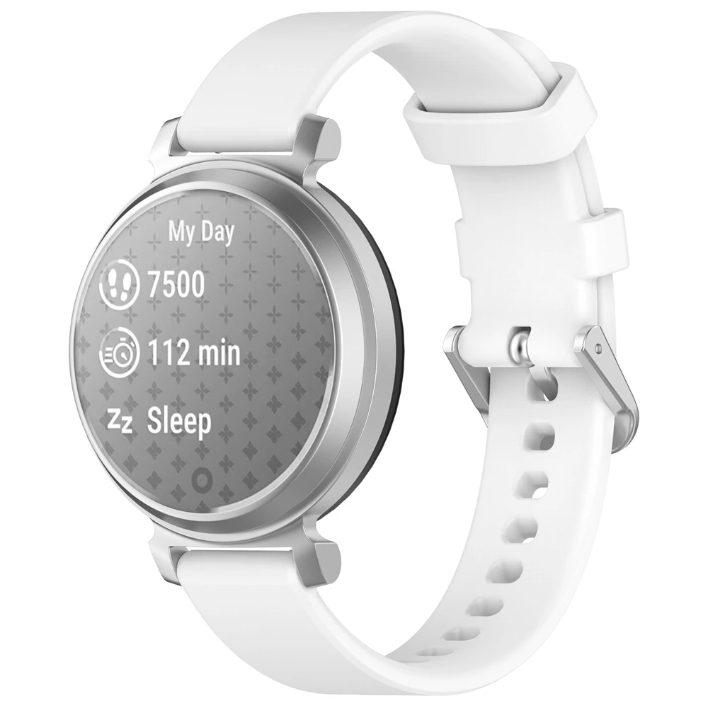 14 mm siliconen stalen gesp voor Garmin Lily 2/Lily2 Active smartwatch-accessoires met snelle ontgrendeling