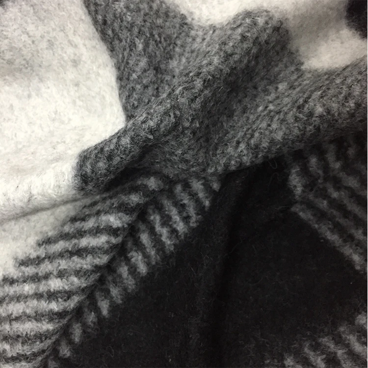 

Высококачественное трикотажное эластичное пальто Camere Thiened, осень-зима, пышное пальто, шерстяной материал, геометрический узор, европейский сле