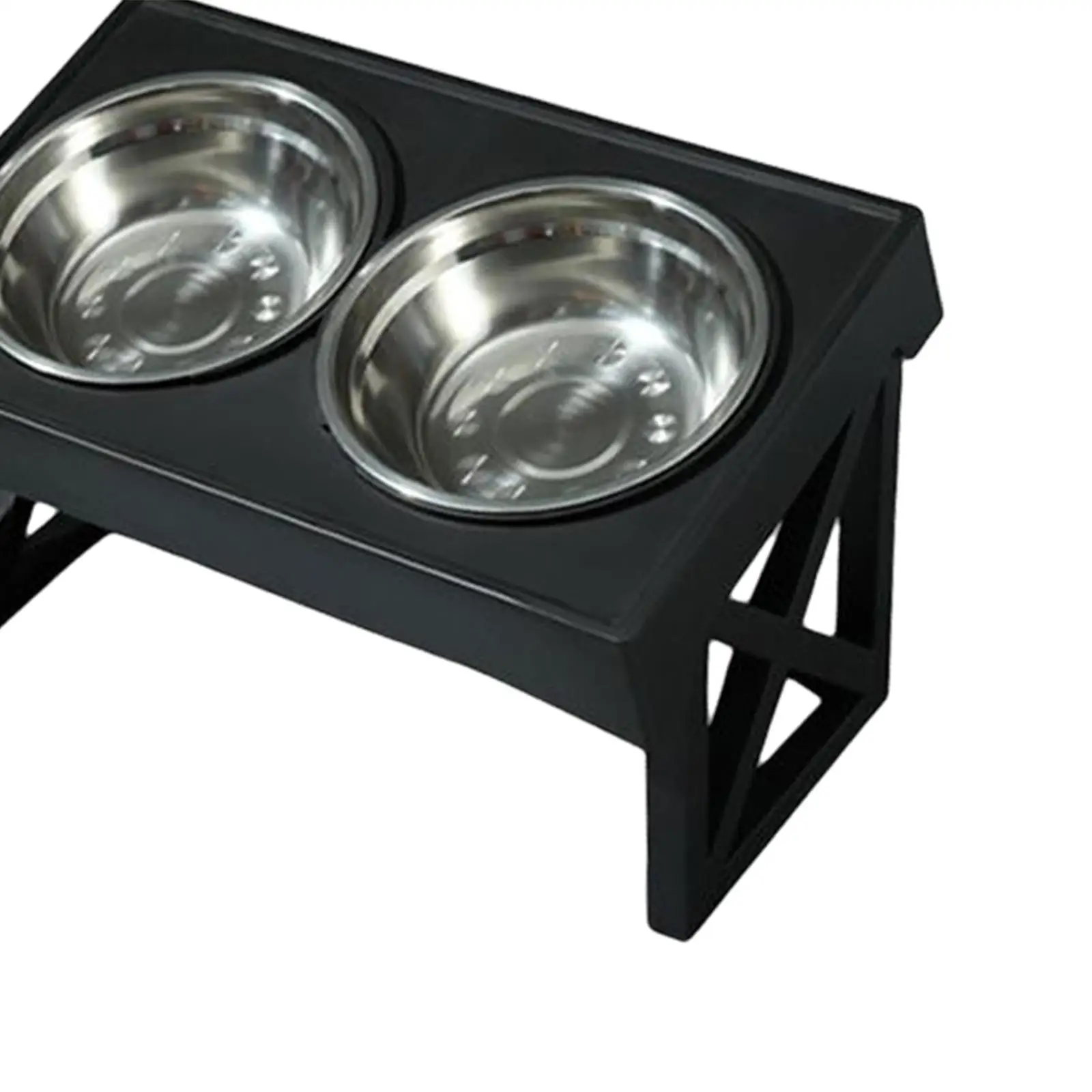 Dog Bowls Stand Non Slip Adjustable Height Waterer Feeding Dish Raised Bowls Pet