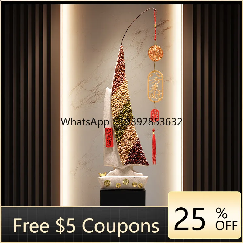 

Smooth sailing, sailing ornament, living room TV cabinet, entrance decoration, advanced sense