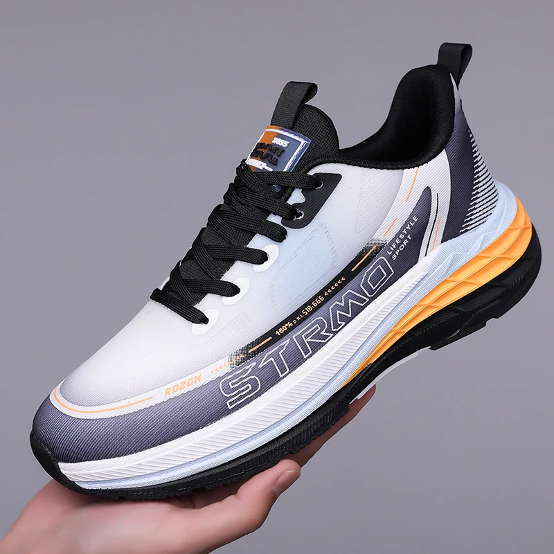 

Mens Sneakers Daily Fitness Breathable Mesh High-quality Anti Slip Durable Fashionable Flat Bottom Casual Athletic Shoes for Men