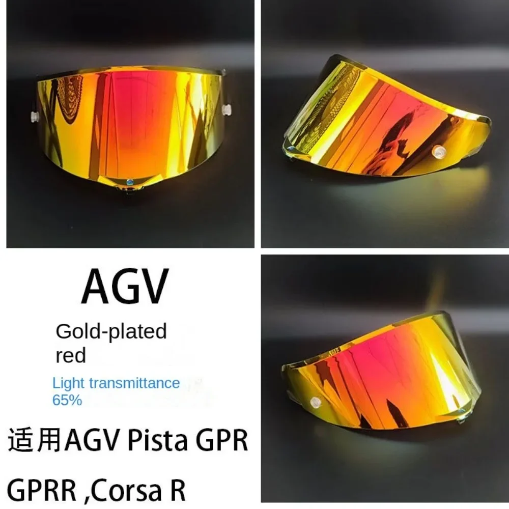 AGV-casco de Pista de un solo clavo, lentes universales de día y noche, adecuado para GPRR Race3 Corsa, lentes galvanizadas, viseras