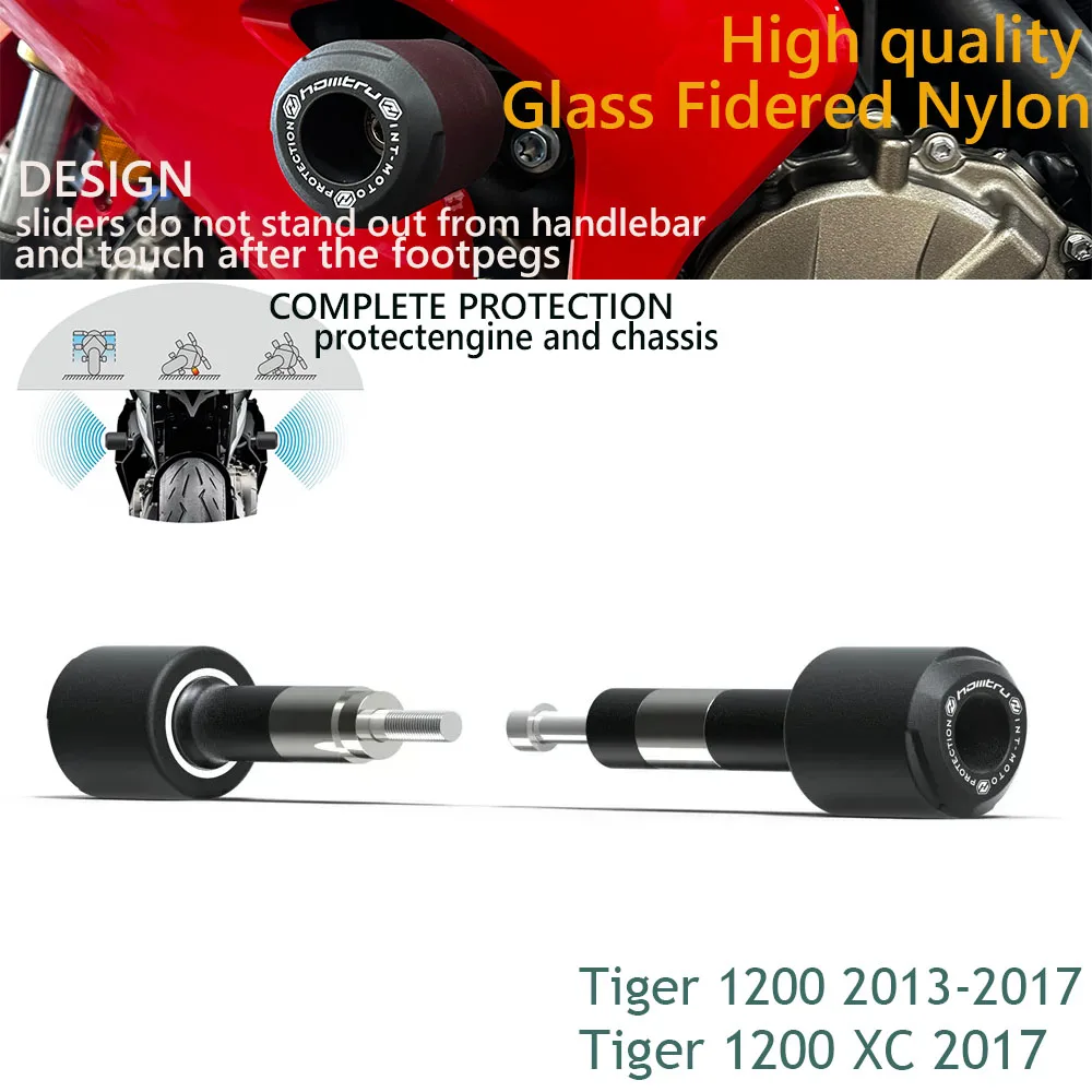

For TRIUMPH Tiger 1200 2013-2017 Tiger 1200 XC 2017 Authentic high-end products Crash Protection Bobbins Fall prevention