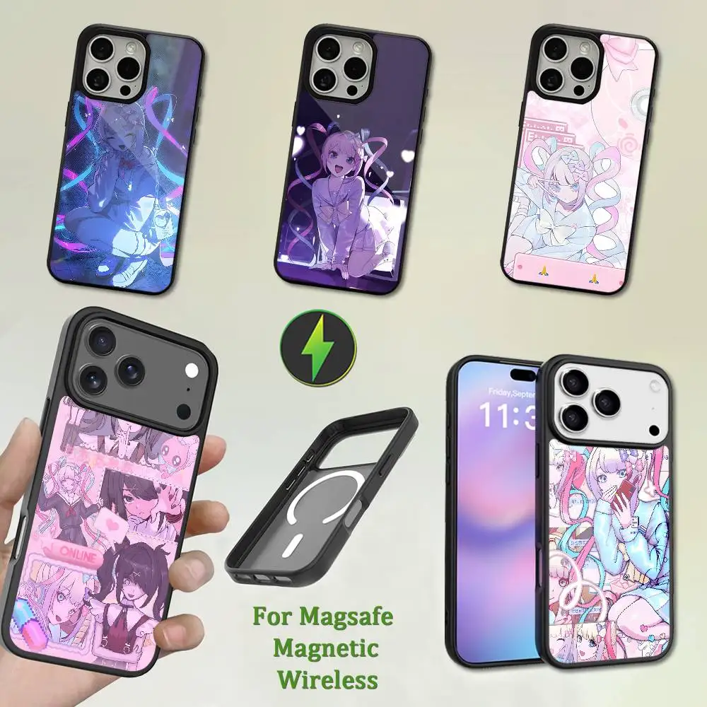 

Pink N-Needy Girl O-Overload Phone Case For iPhone 13,12,11,16,15,17,14,Pro,Max,Plus,Mini,Magsafe,Magnetic Wireless Charging