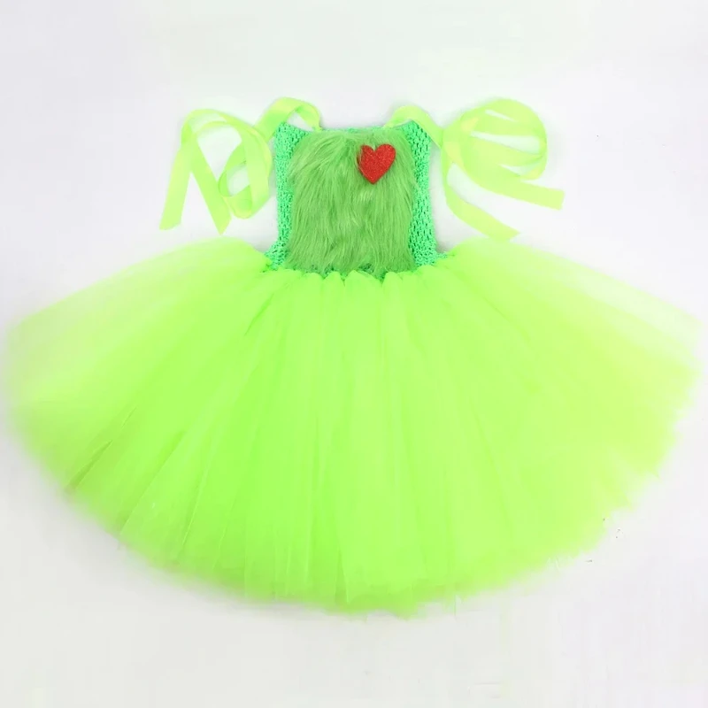 الأخضر سانتا كلوز توتو فستان الفتيات عيد الميلاد عطلة ازياء الاطفال السنة الجديدة الزي الأطفال الأب عيد الميلاد الملابس عيد الميلاد Gift1-