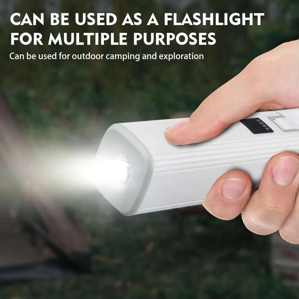 Rechargeable Camping Light Hook Tent Chandelier Multi-function Eye Protection Protable Flashlight Folding Handheld Hanging Lamps