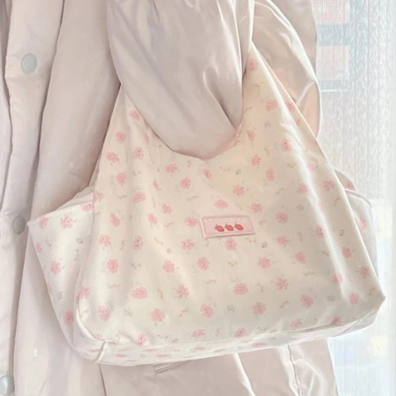 Sac à Main Imprimé de Grande Capacité pour Fille, Fourre-Tout Décontracté et Polyvalent, Nouvelle Collection