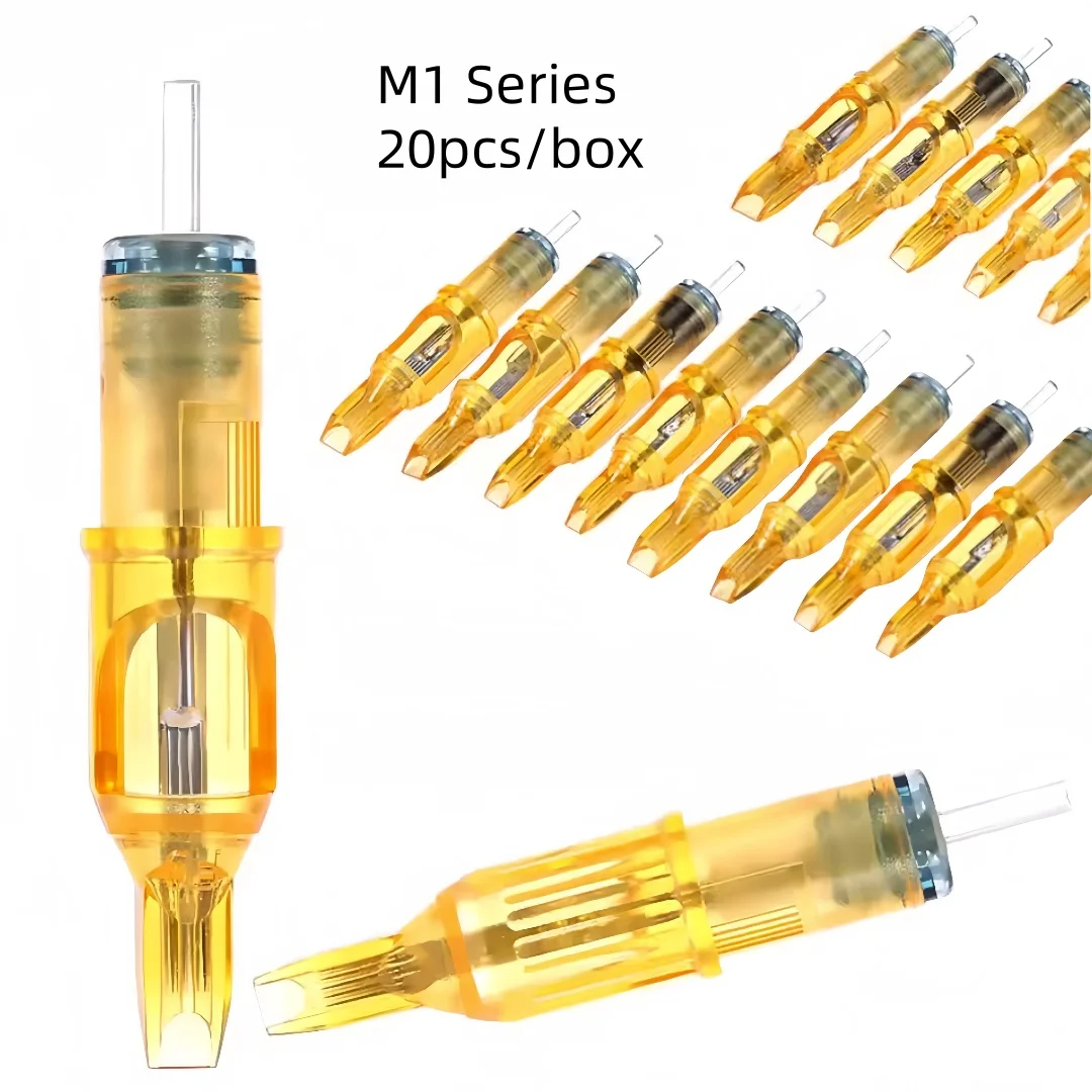 

20pcs Disposable M1 Series Tattoo Needles All-in-One for Makeup Tattooing Eyebrow Hair Body Art Microblading Tattoo Machines