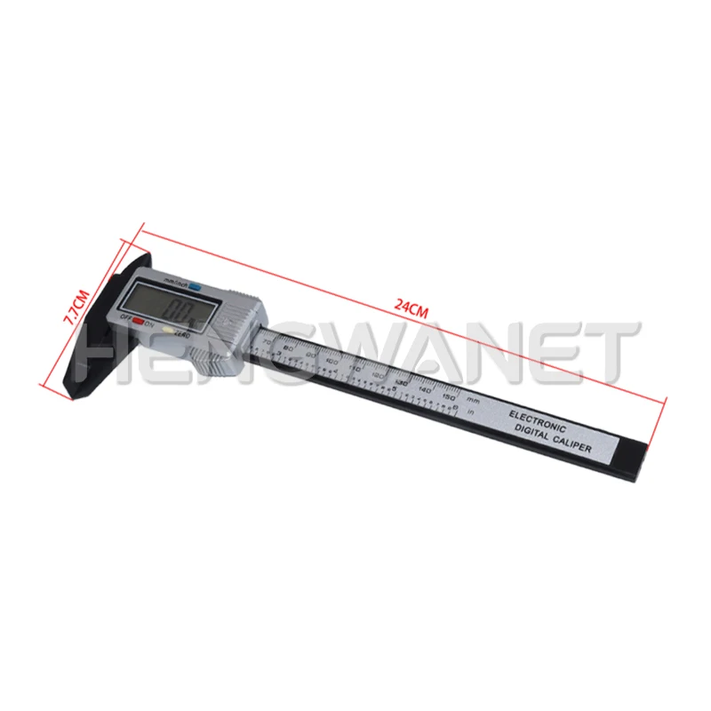 1PC Plastic Vernier Caliper 0 to 150mm Measuring Tool Digital Display Caliper Mini Text Play Caliper Student Vernier Ruler