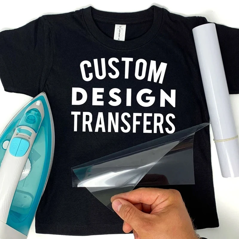 Custom DIY Vinyl Heat Transfer Stickers Suitable T-shirts Clothing Bags Etc DTF Logo Photo Team Mother's Day Decal Customization