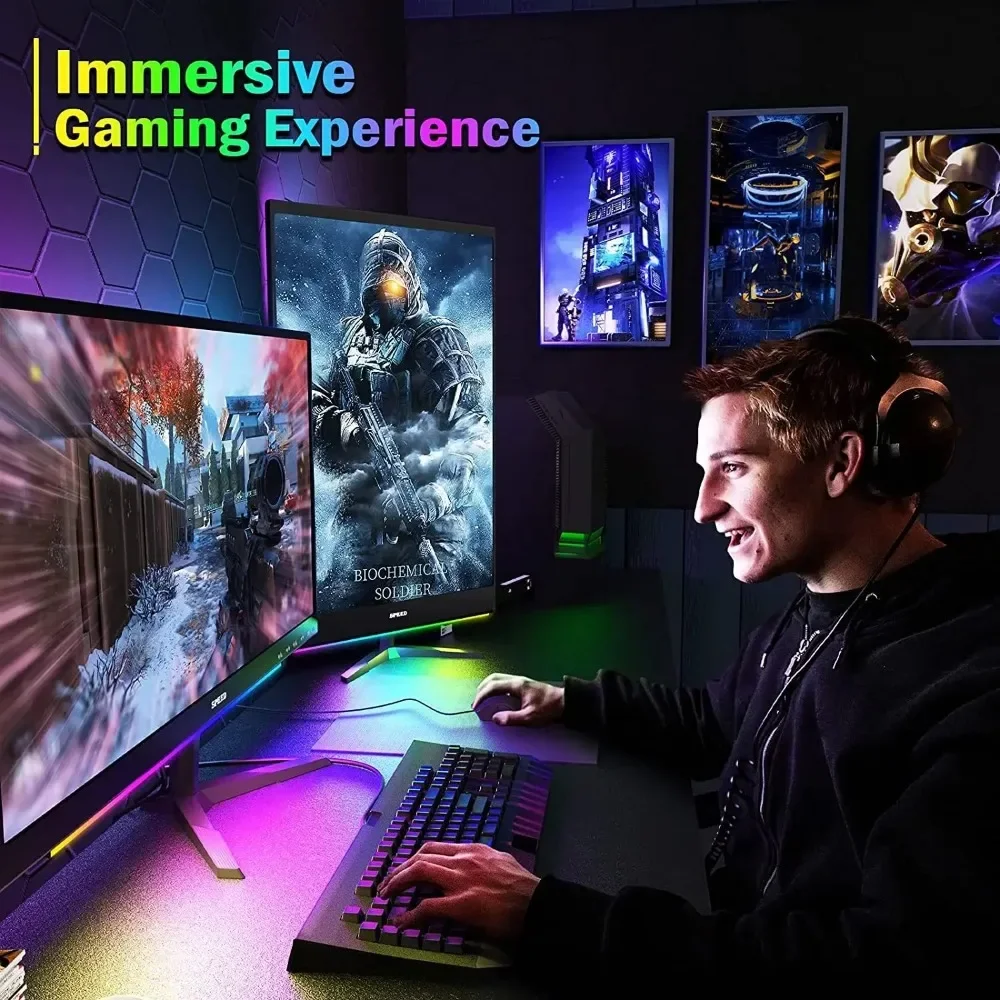 Barra de luz LED RGB inteligente USB5V, 30CM, atmósfera de juego RGBIC, crear ritmo musical, recoger aplicación remota Bluetooth, Control