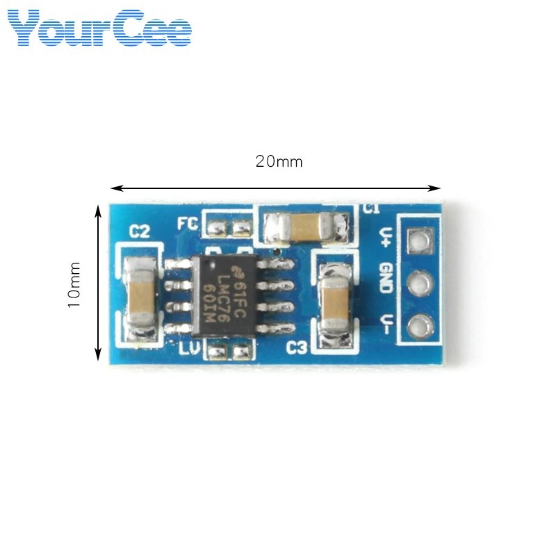 LM7660 LM2662 Conversion Board Positive to Negative Voltage 1.5-5.5V/10V Positive Voltage into Negative Voltage Converter Module