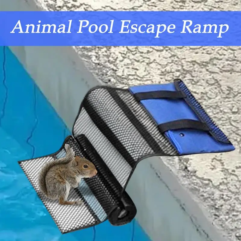 

Small Animals Pool Escape Net Ramp Drowning Critters Escaping Mesh Ramp Ladder Swimming Pool Floating Animal Saver Rescue Tool