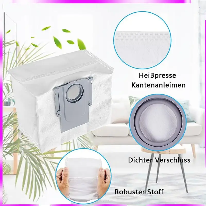 ملحقات N98R لـ Roborock S7 Maxv Ultra / S7 Pro Ultra، فرشاة تنظيف الأسطوانة الرئيسية، فلتر أكياس الغبار