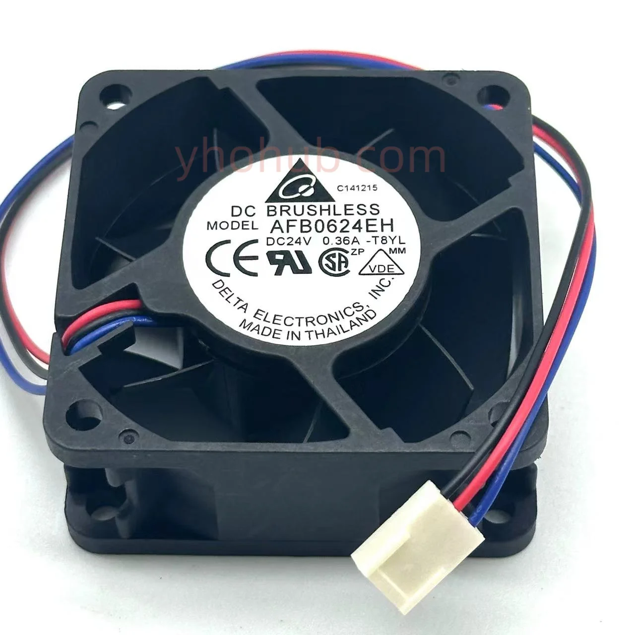 

Delta Electronics AFB0624EH T8YL Server Cooling Fan DC 24V 0.36A 60x60x25mm 3-Wire