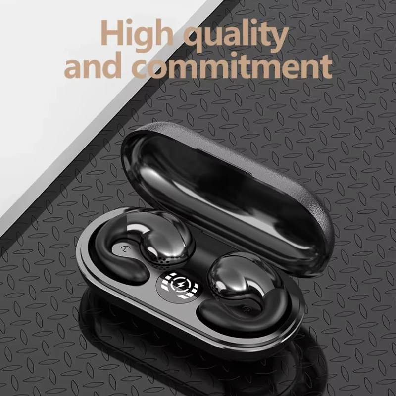 T20B العظام التوصيل بلوتوث 5.3 سماعات الأذن كليب القرط سماعات لاسلكية مع هيئة التصنيع العسكري الاتصال اللمس 2025 سماعات رياضية