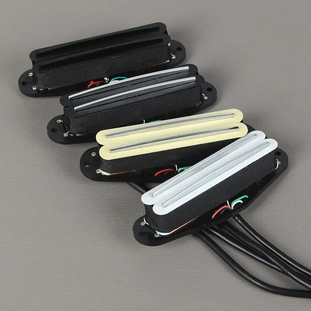 FLEOR-Mini rail Humbucker ST électrique, céramique, touristes chauds, R64.JE514 up ,6K, 9K, 13K, noir, crème, blanc, 1 pièce