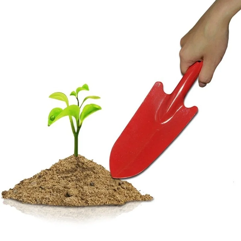 Pala de jardín pequeña, pala de mano con mango de madera, pala multifuncional para plantar plántulas, herramientas de aflojamiento de suelo
