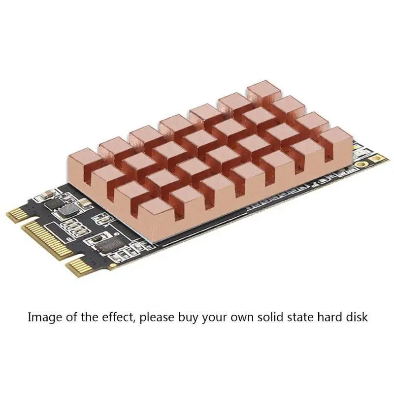 Y1UB Copper for M.2 NVME SSD Heat Sink Supports for M.2 PCIE NVME SSD 2260 Desktop