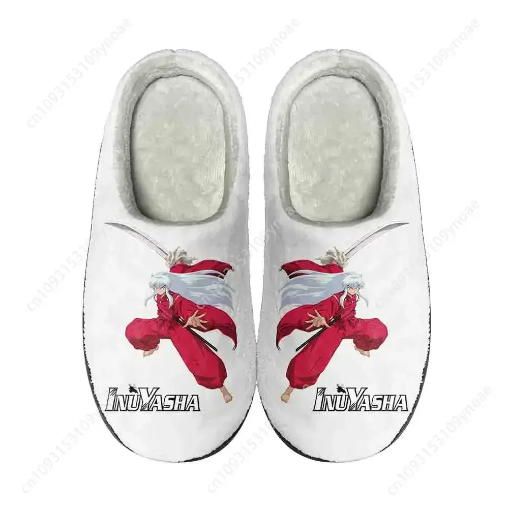 Anime Inuyasha Kikyō Home Cotton Custom Slippers High Quality Mens Womens Plush Fashion Casual Keep Warm Shoes Thermal Slipper