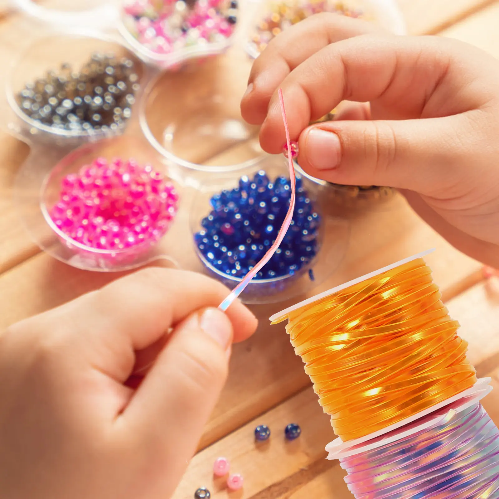 

Набор для рукоделия: плоская нить для шнурков и браслетов, материал для плетения, для любителей DIY