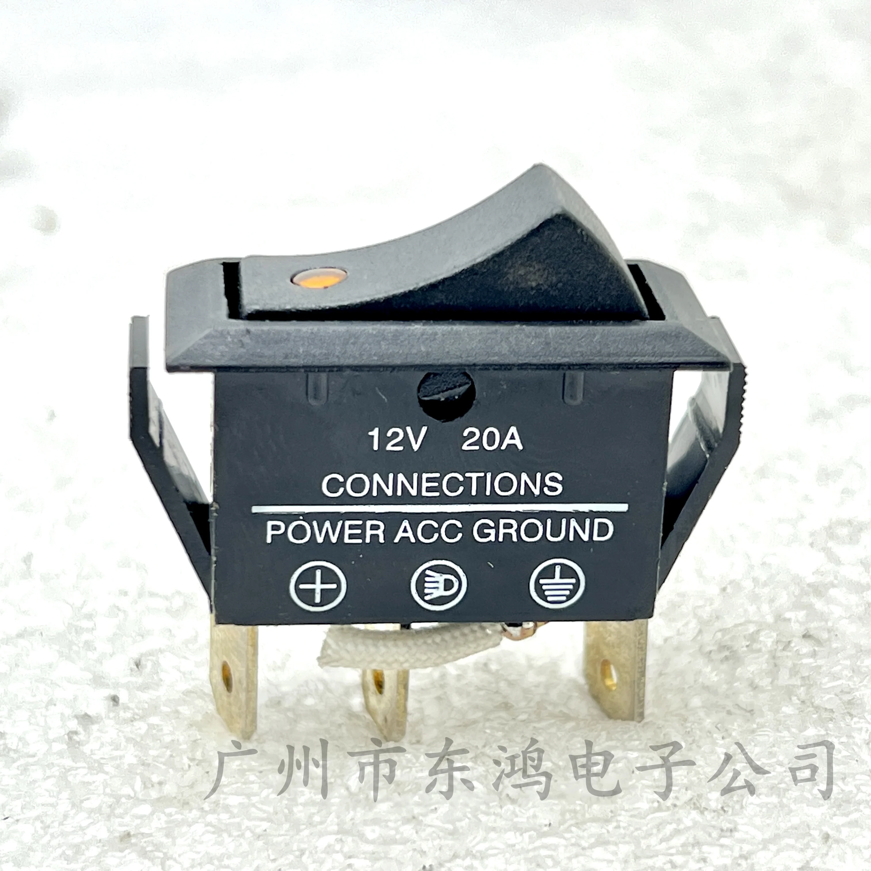 1 PCS connections rocker switch 3 pins 12v 20a