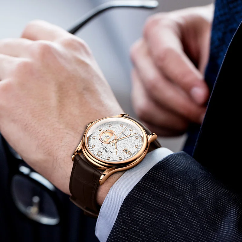 LOBINNI New Luxury Business Men Automatic Mechanical Watch MIYOTA Movement Sapphire Glass Waterproof 50M Wristwatch With Date