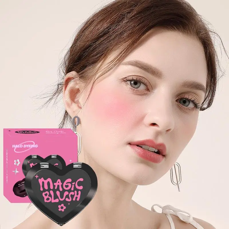 Temperature Change Blush 5g Color Changing Blush Black To Pink Multi Balm Gel Blusher Cream Pink Cheek Tint Ph-activated Rouge