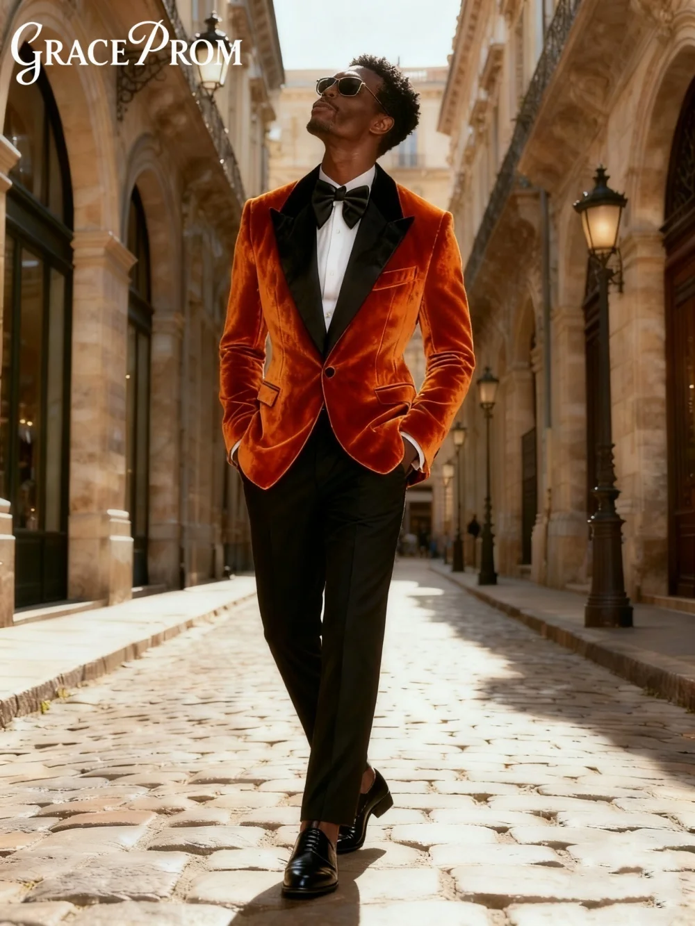 طقم بدلة رجالية مخملية رسمية لأعمال التخرج والعريس 2026 2 قطعة بدلة رأس السنة الجديدة بقصة ضيقة مخصصة Trajes Para Hombre