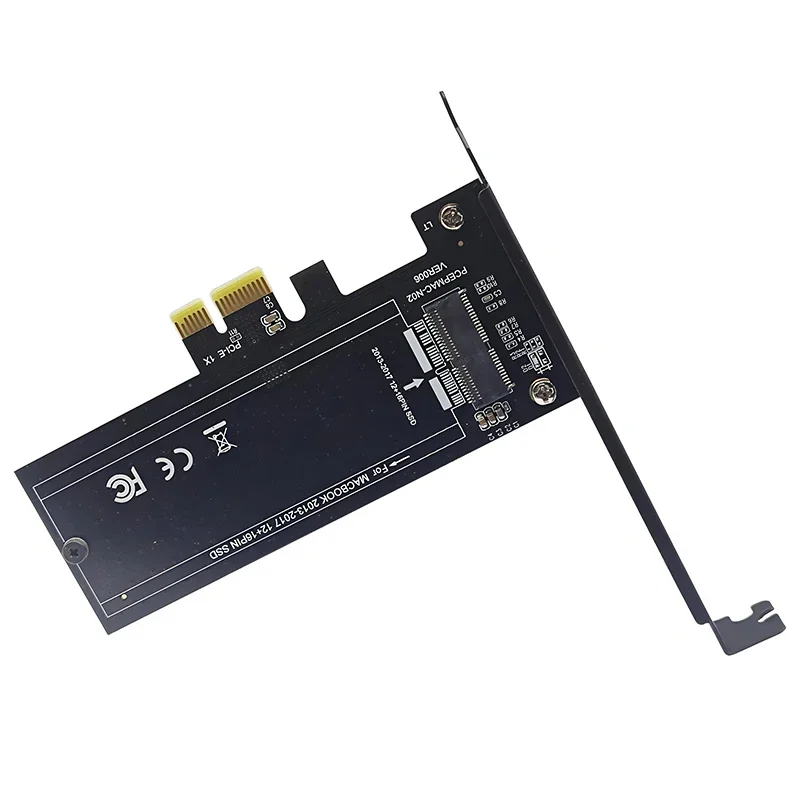 PCI-E 1X To 12+16PIN NVME SSD Adapter Expansion Card Converter Supports 2013-2017 Macbook Pro A1398 A1502 For WIN10/11/MAC/LINUX