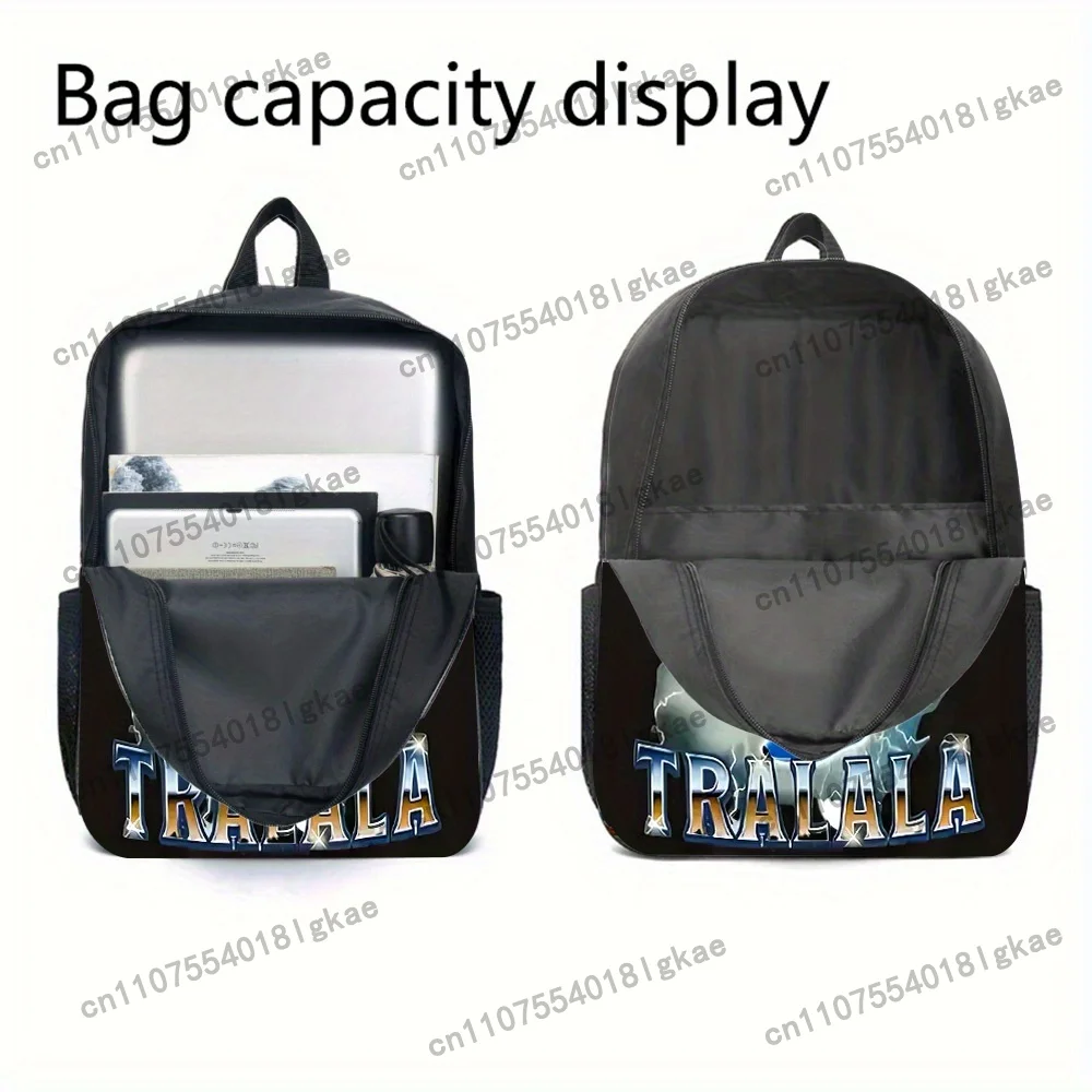[3pcs Italian Backpack] 3pcs Italian Humor Pattern Backpack Set | Large Capacity Casual Double Shoulder Backpack, Pencil Bag and