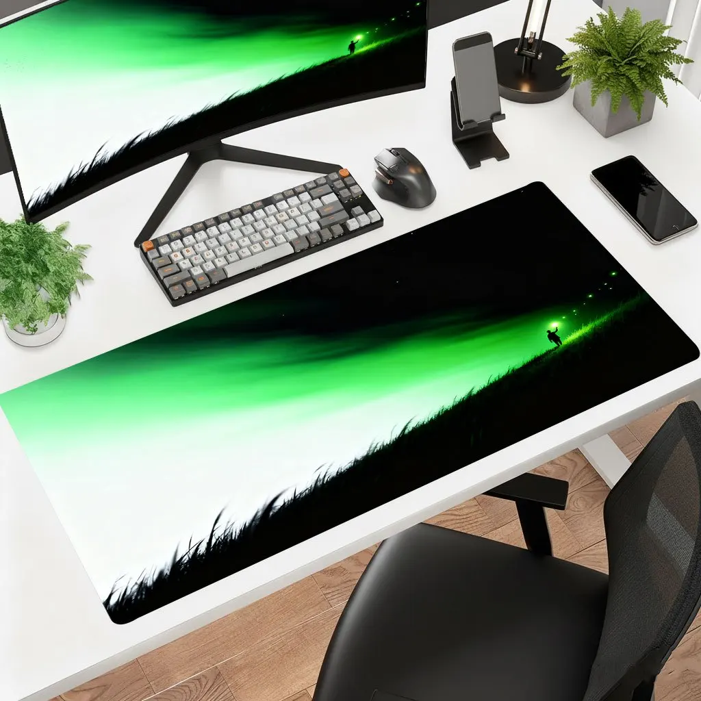 Brand Iron Art Mouse Pad Fluorescent Prairie Night Guide Ultra-high-definition Printing Thick Non-slip Office Laptop Gaming Desk