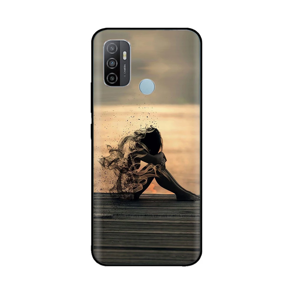 For Oppo A53 Case A53s Soft TPU Phone Back Case for OPPO A53S A32 OPPOA53 A 53 Cases Soft Silicone Bumper Shockproof Shell Cover