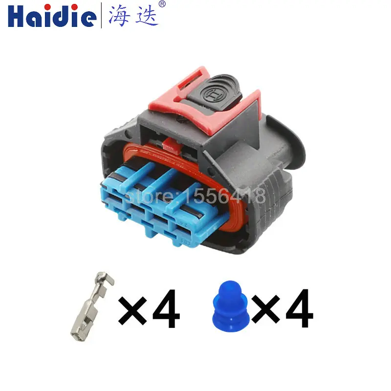 1-20 Sets 4 Pin 3.5 Series 1928405525 1928A00517 Auto Plastic Housing Waterproof Electric Wire Cable Socket