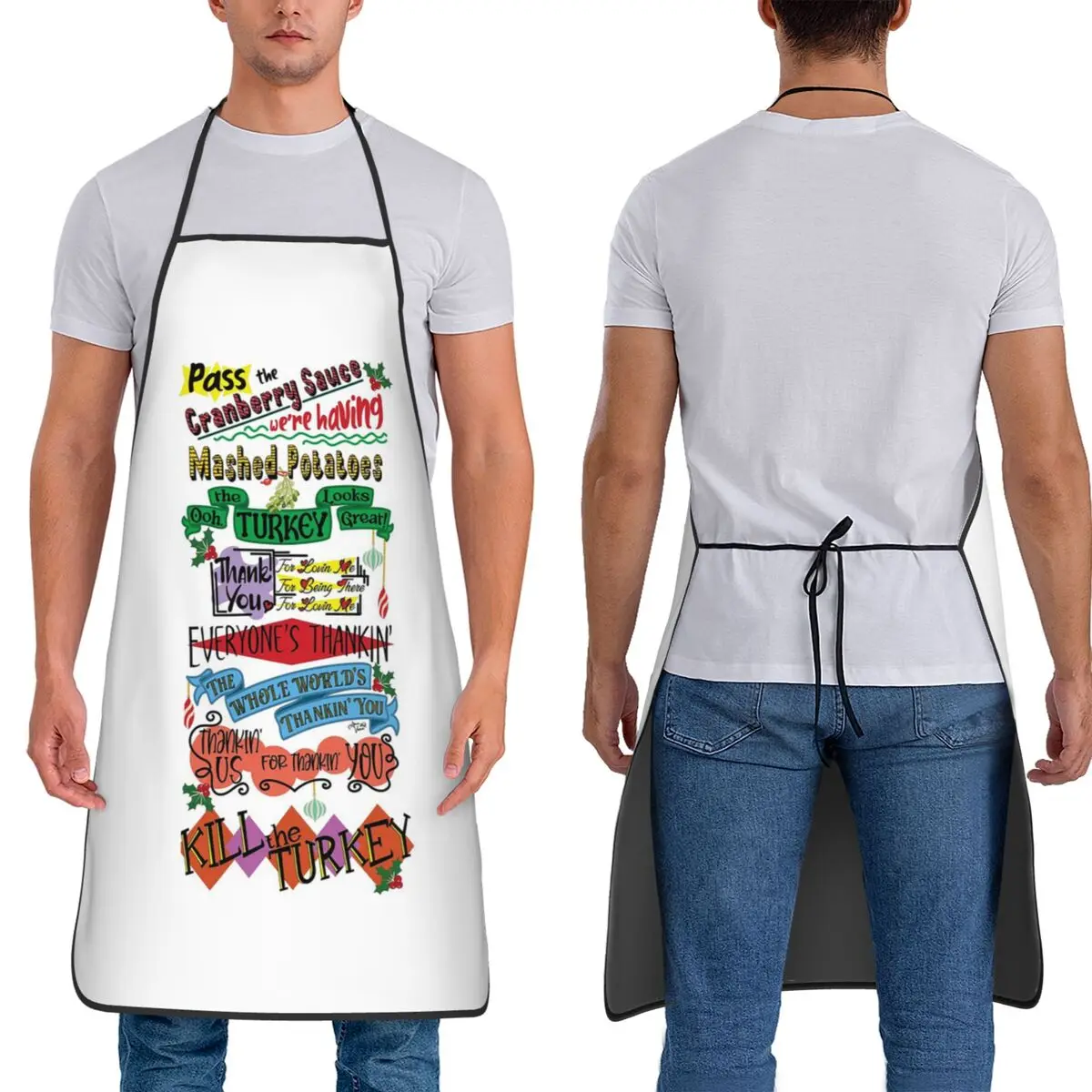 Pasar ese delantal de salsa de arándanos Chef cocina hornear Tablier babero impermeable limpieza de cocina delantal para mujeres hombres pintura