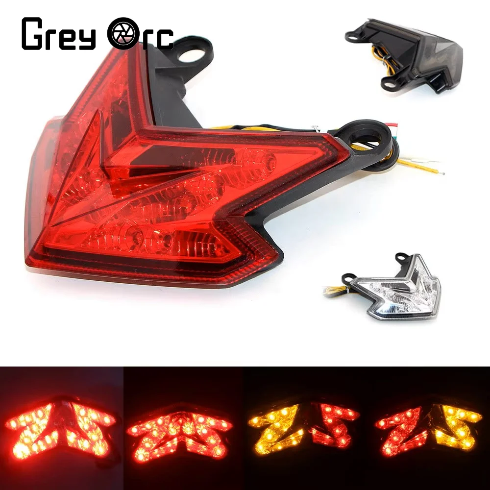 

Motorcycle LED Taillight Turn Brake Light Assembly For KAWASAKI Ninja ZX 6R 2013-2018 Z125 2016-2022 Z800 2013-2016 Accessories