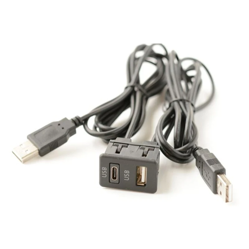 Auto Boot DIY Flush Mount USB Typ-C Auto-Dashboard Verlängerung Kabel Automotive Power Kabel