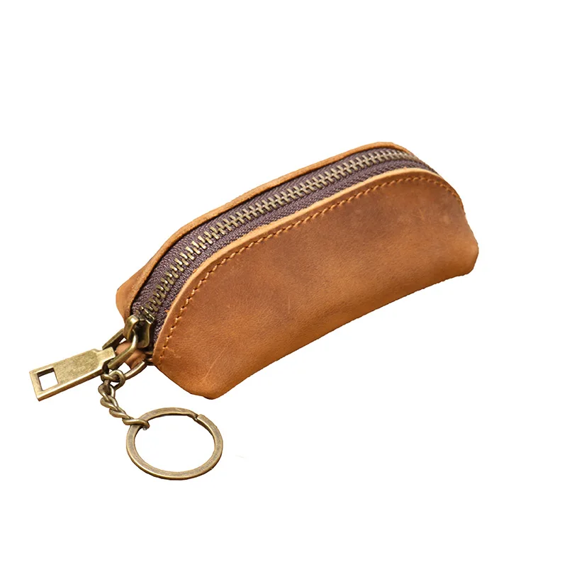 

New Men's Genuine Leather Coin Purse, Women's Genuine cowhide Key Pouch, Multifunctional Cowhide Clutch Storage Bag 지갑