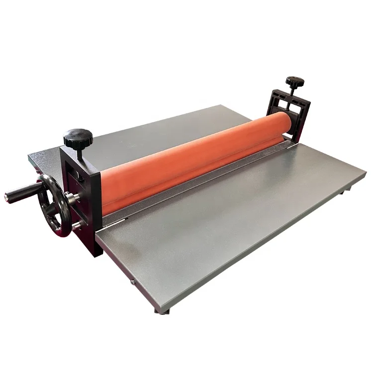 for LBS650 650mm 25inch Desktop Manual Cold Laminator lamination machine with aluminum Pressure control Side