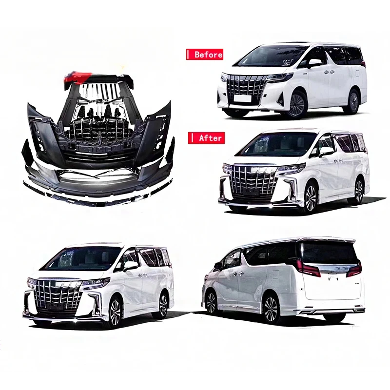 

Alphard 30 Facelift Conversion Car Bumpers Modellista Bodykit For Alphard Body Kit 2020