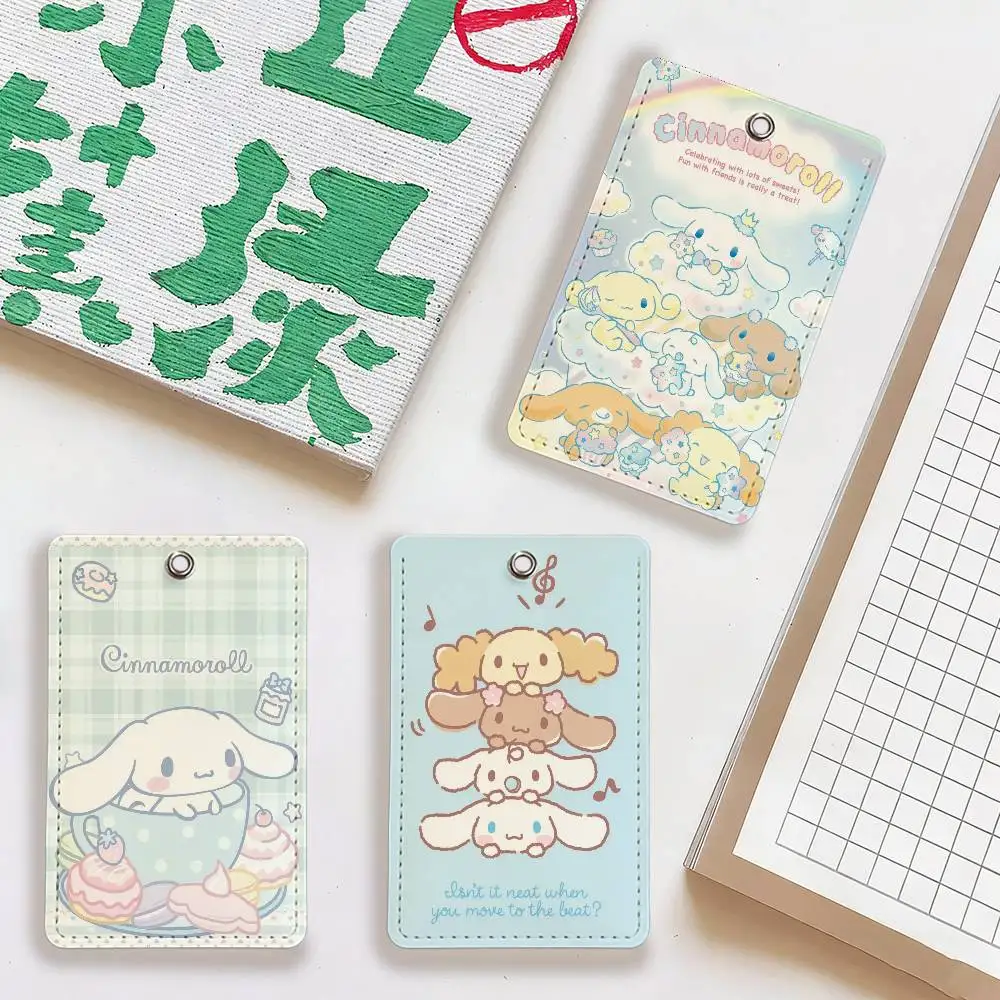 

Держатель для карт SRO Cartoon Kawaii C-CINnaMoROlL-L с ремешком-шнурком, брелок для ключей, для ID-карт, кредитных карт, аксессуары для ключей, подарки