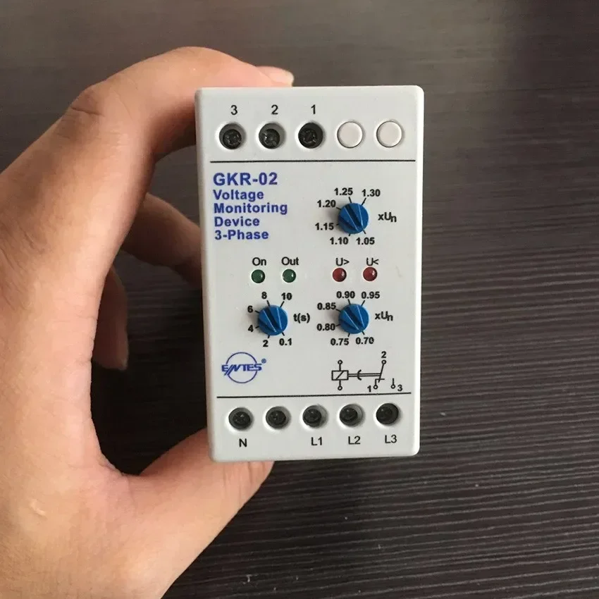 GKR-02 Voltage  Device Relay GKR-02 Phase Failure And Phase-sequence Protection Relay For Motor Protection