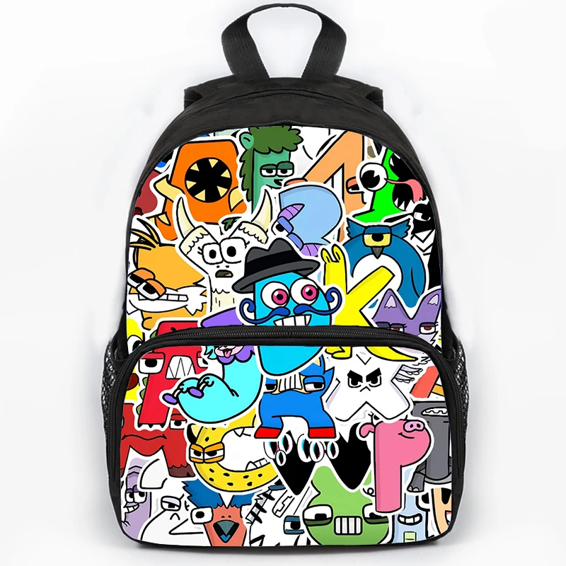 16inch Alphabet Lore Letter Legend School Bag Backpack Elementary School Students Kindergarten Backpack Kids Waterproof Knapsack