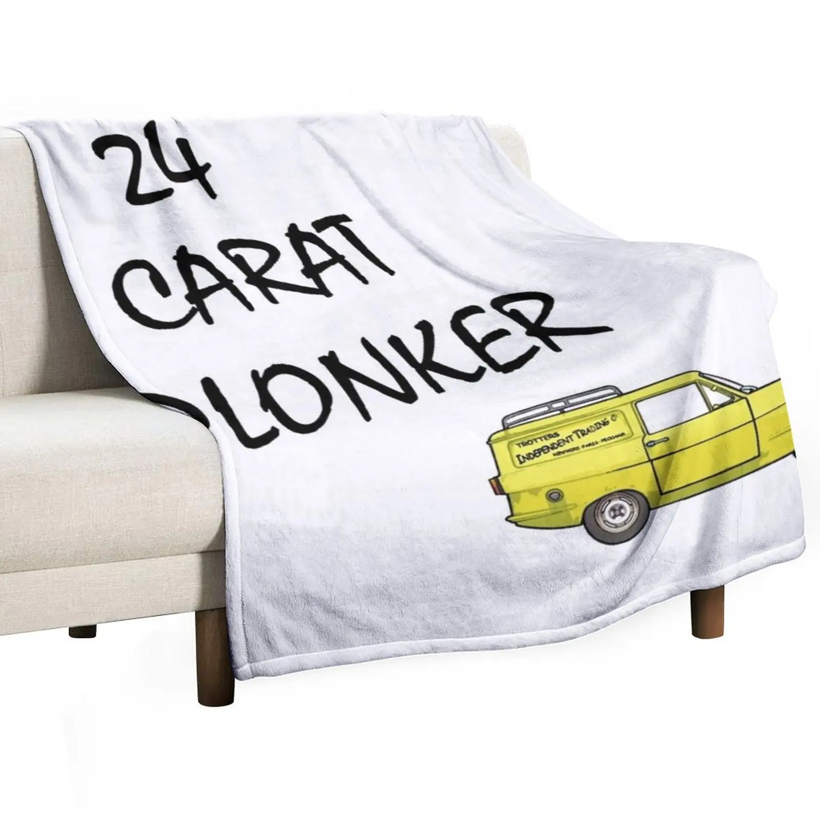 

24 carat plonker V2 Throw Blanket Tourist Comforter Designers Single Blankets