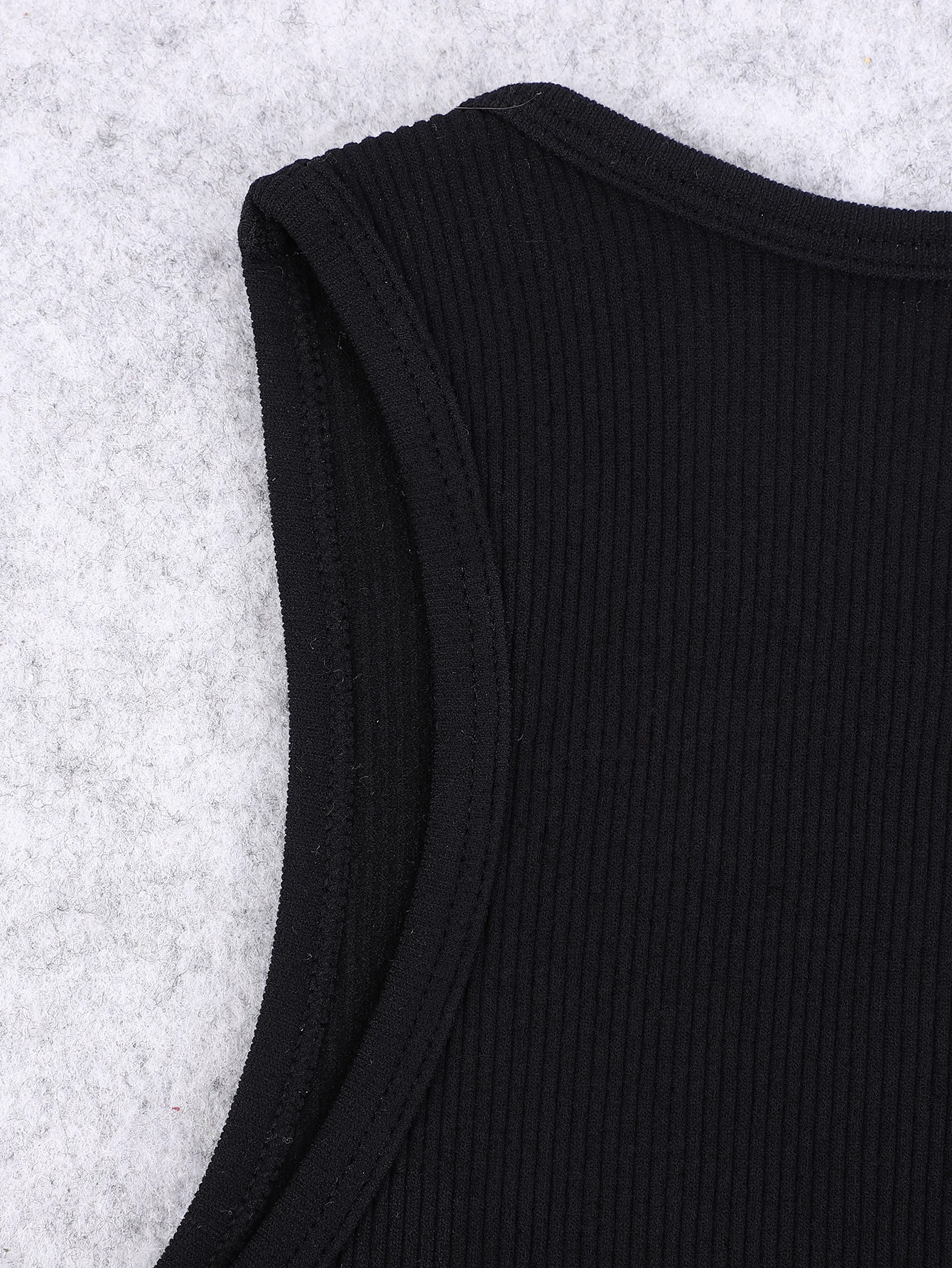 Gilet da yoga senza maniche ad alta elasticità lavorato a maglia senza cuciture, gilet da yoga sexy casual a costine in nylon ad asciugatura rapida, corsa, fitness, sport