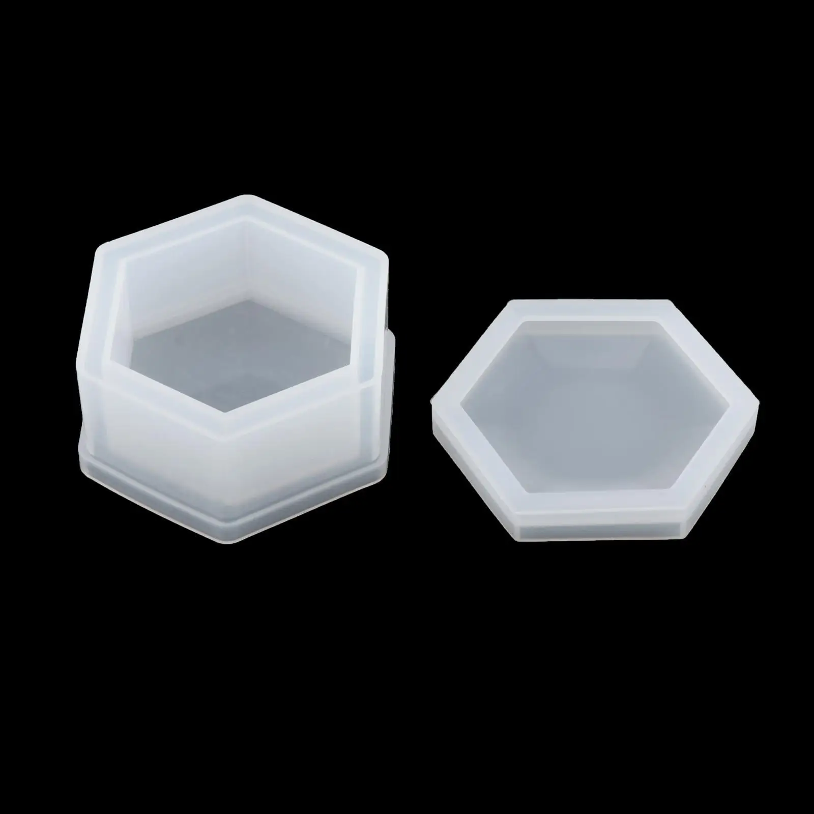 Multifunction Silicone Resin Moulds Five Box Shapes with Lids Jewelry Storage Case Molds for Epoxy Resin Baking Candy and Crafts