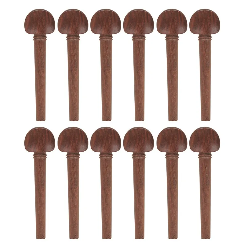 Oud Mahogany String Scroll Eye 12 Pack, Mahogany String Button Musical Instrument Accessories