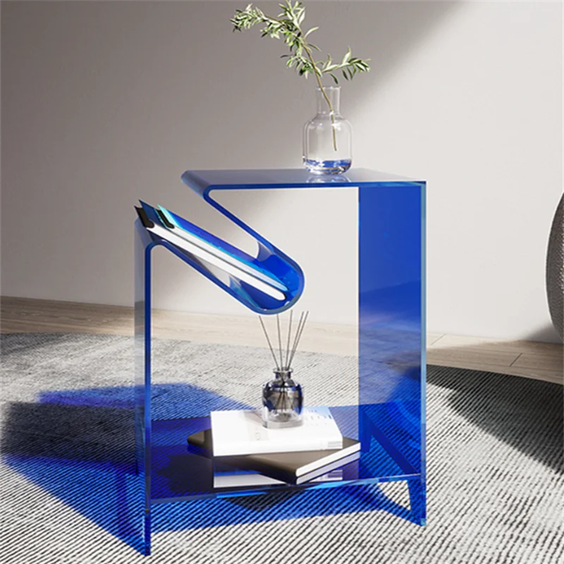 Acrylic coffee table light luxury table simple modern bedroom