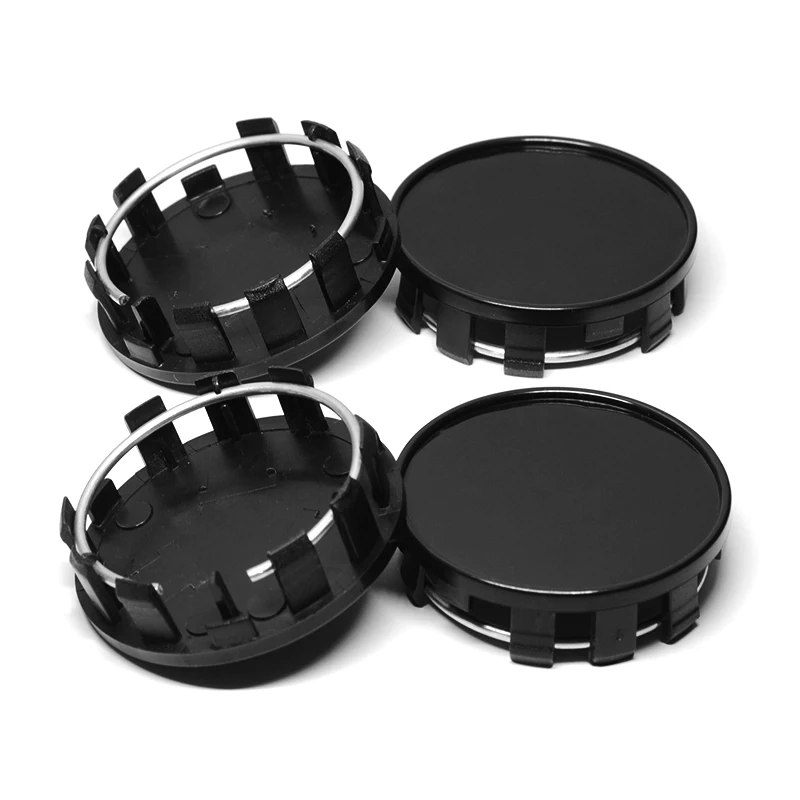 4pcs/lot 54MM Auto Car Wheel Rim Hub Cap Dust-proof Cover Car Wheel Center Cap Rim Decorative Hubcap Black Chrome Silver Plastic